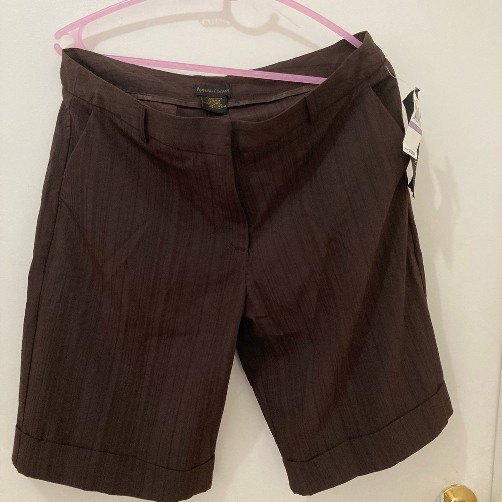 Brand: Andrew&Company. Sz:11/12, Color: Brown, Material:?Gaberdine